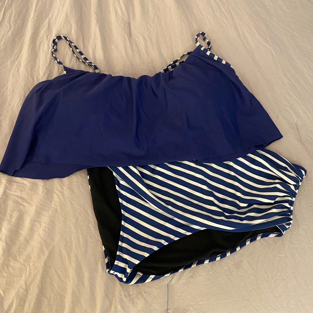 XXL two piece high waisted swim suit